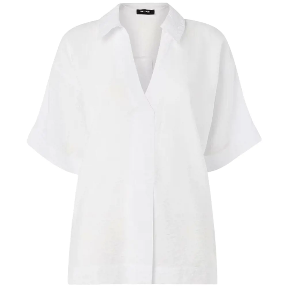 Whistles White Sasha Relaxed Shirt